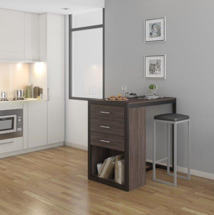 Motf 3 drawer table - island